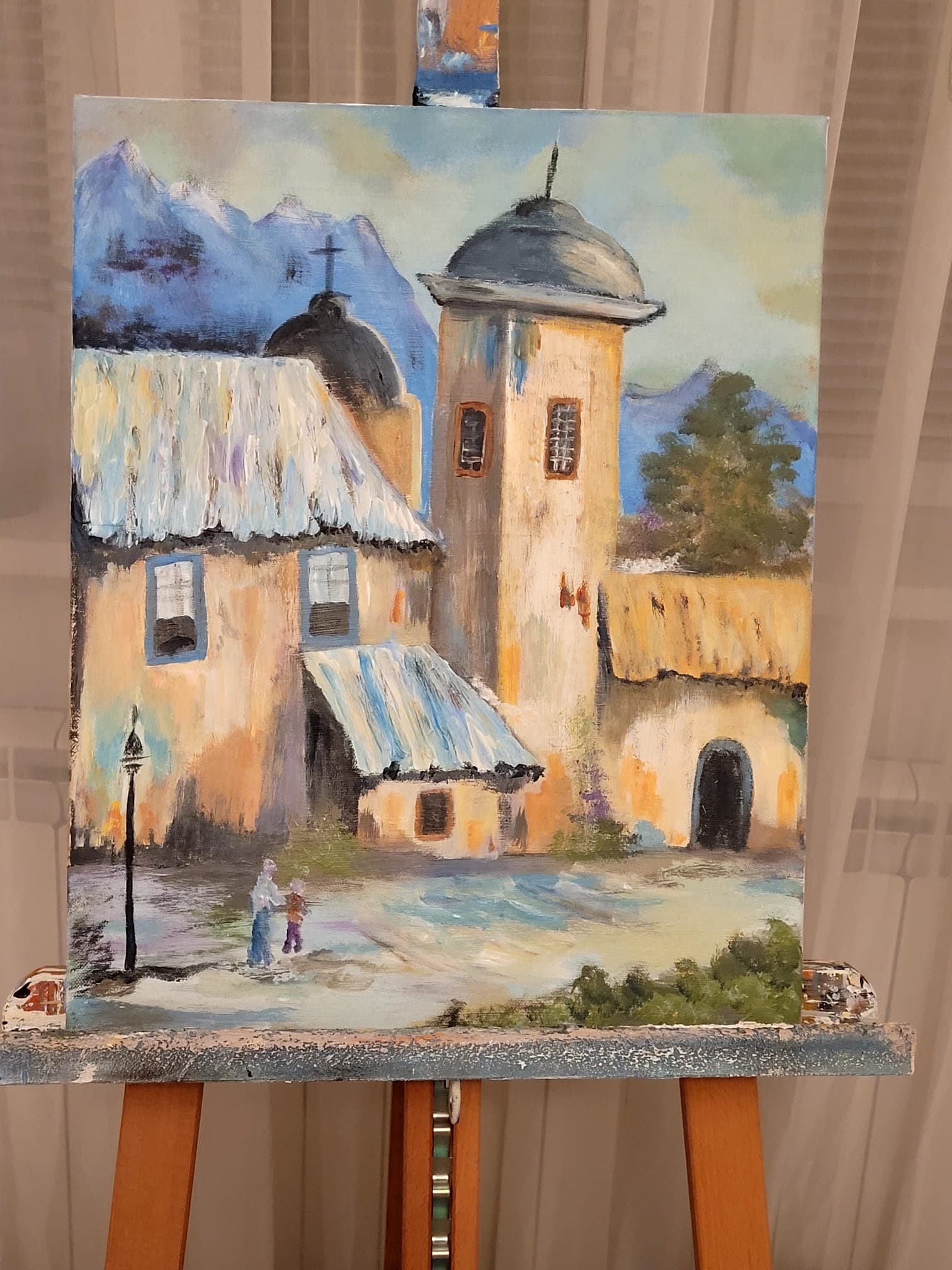 Satul de la poalele munților